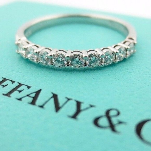 Tiffany & Co. Jewelry - PLATINUM .27 DIAMOND 2.2MM SHARED ETERNITY WEDDING